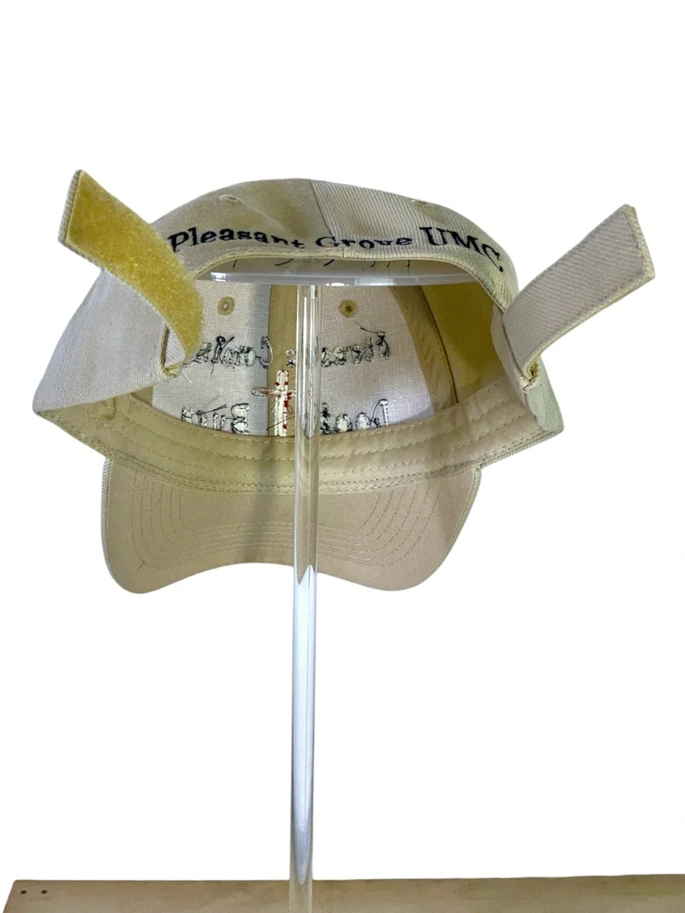 Lids Baseball Cap Jesus is Coming Blue Embroidery Khaki Tan Unisex Adult OS